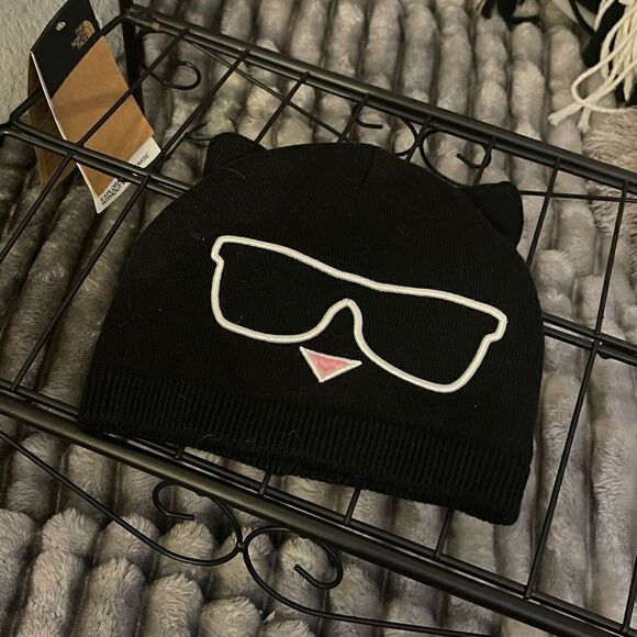 Karl lagerfield cat kitty knit cap/hat/beanie/skully - Picture 1 of 9